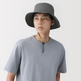 ＵＶカット透湿撥水　防水テープ使いサファリハット