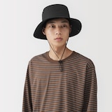 ＵＶカット透湿撥水　防水テープ使いサファリハット