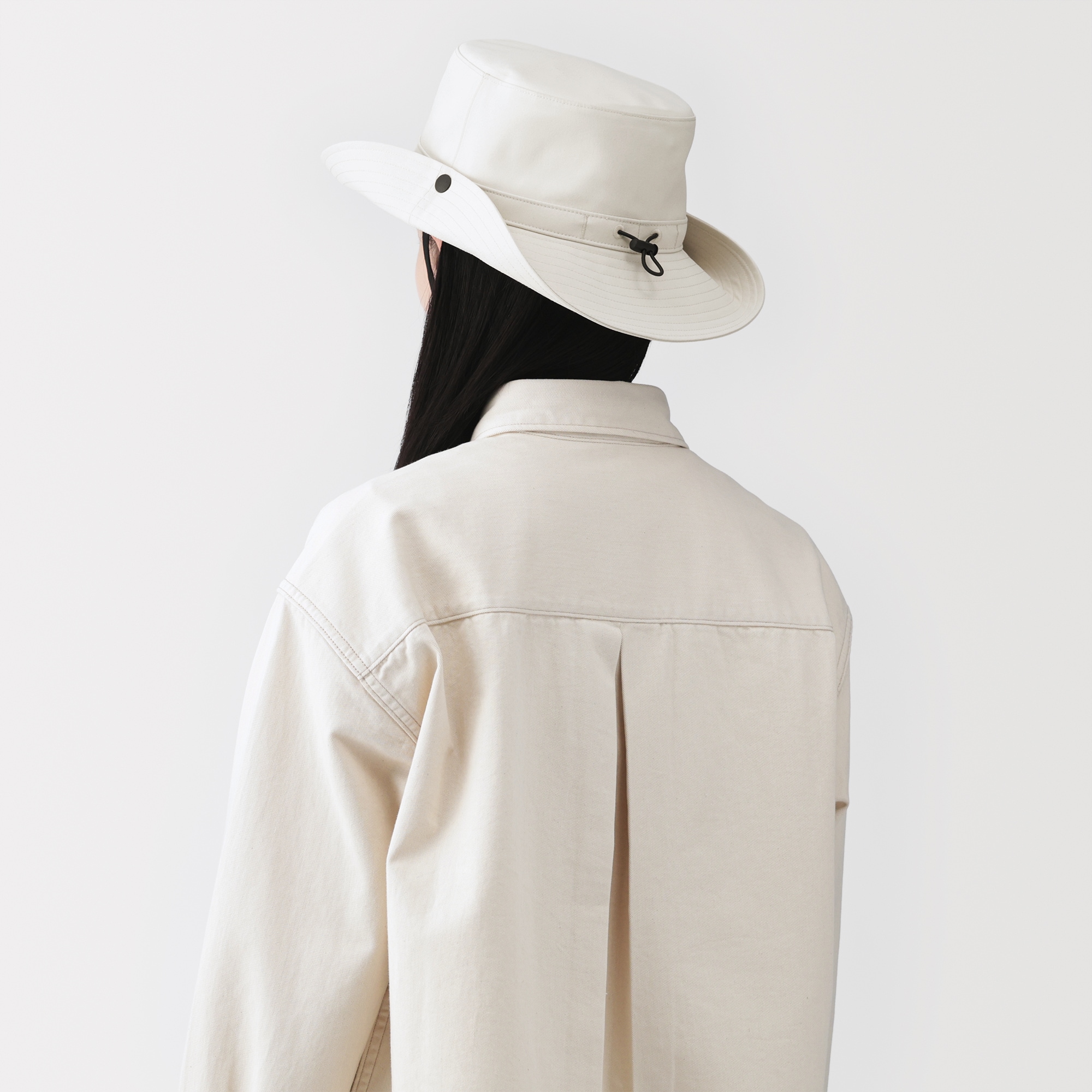 ＵＶカット透湿撥水　防水テープ使いサファリハット