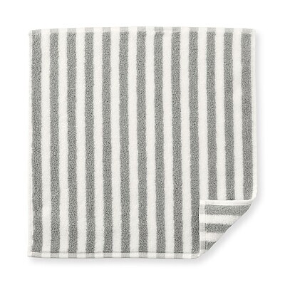 綿　やわらか　タオルハンカチ（縞）　