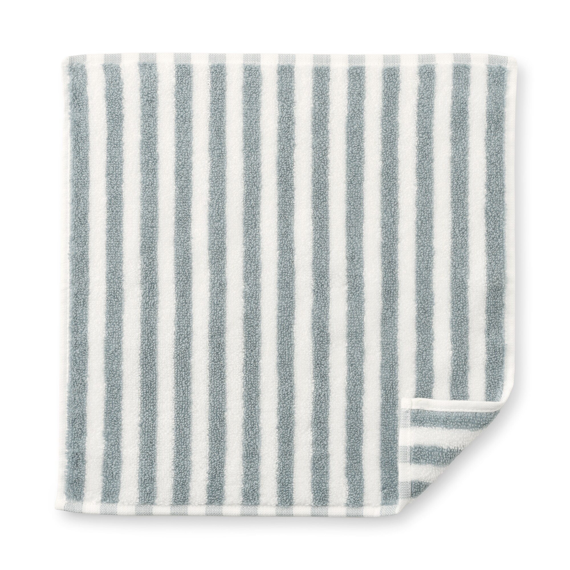 綿　やわらか　タオルハンカチ（縞）　