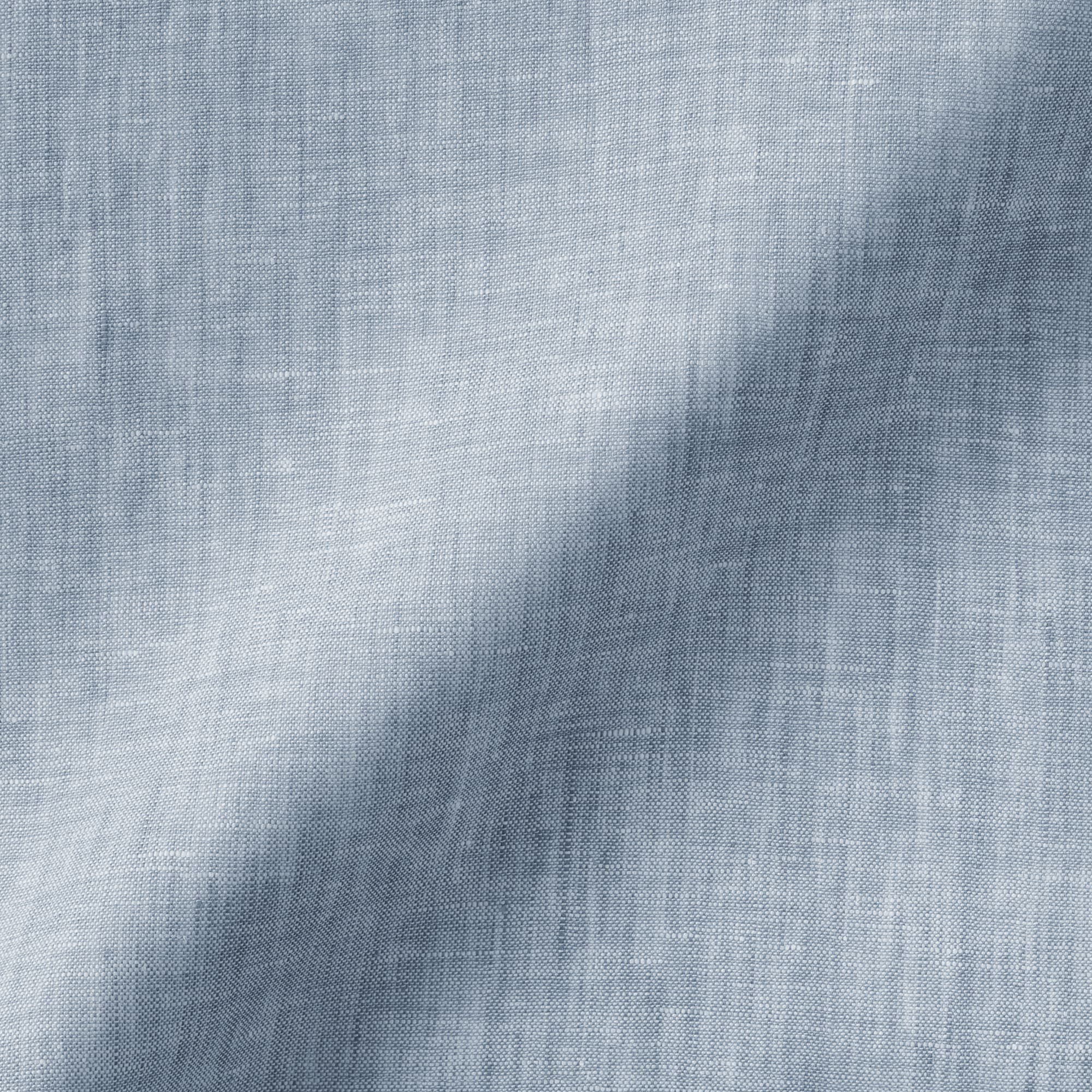 紳士　リネン洗いざらしスタンドカラー長袖シャツ