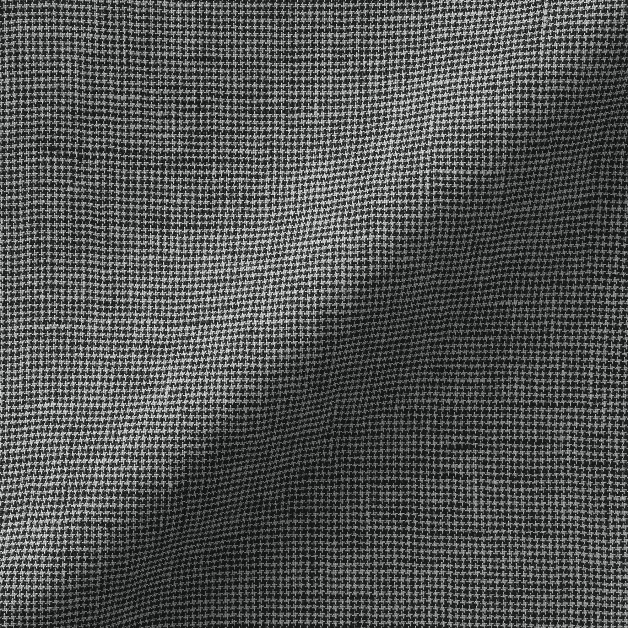 紳士　リネン洗いざらしスタンドカラー長袖シャツ