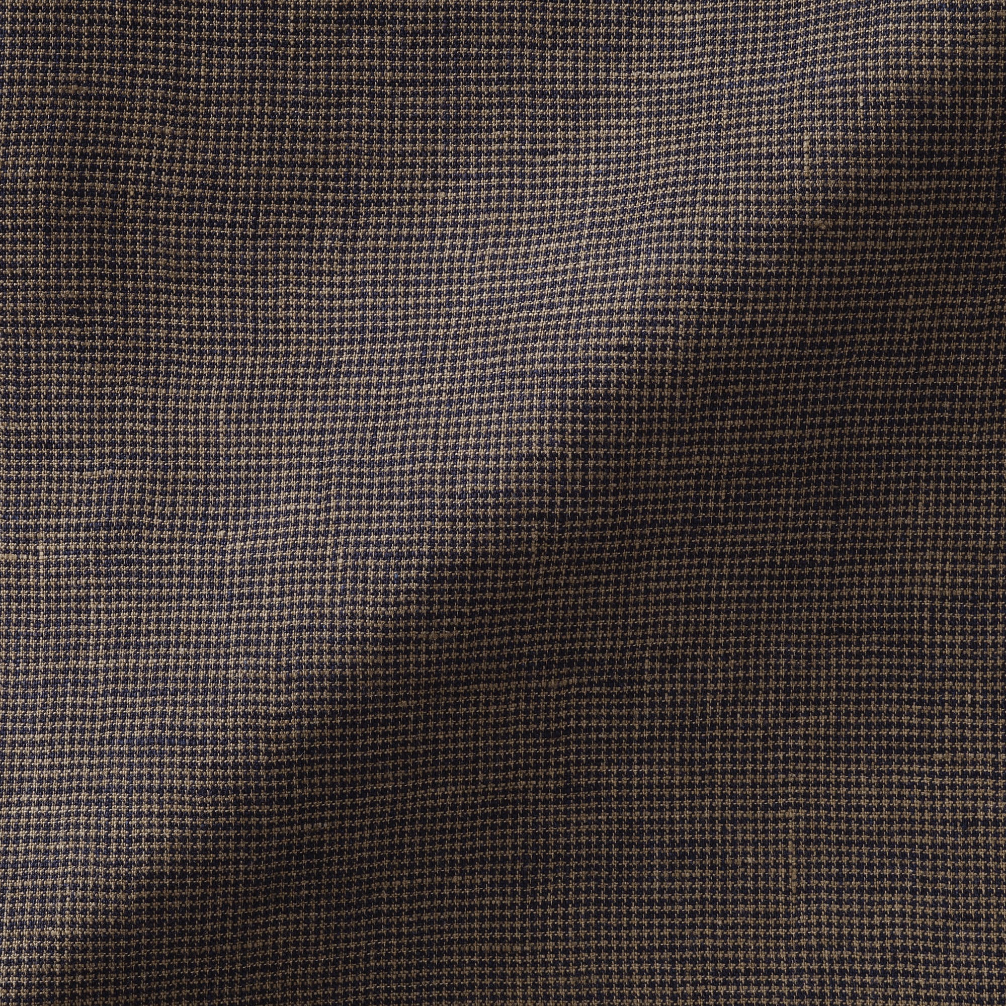 紳士　リネン洗いざらしスタンドカラー長袖シャツ