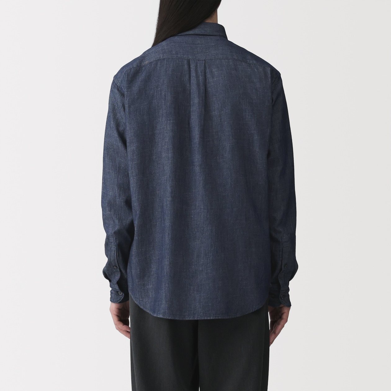 紳士　デニムシャツ