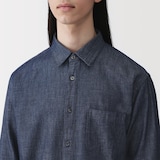 紳士　デニムシャツ