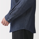 紳士　デニムシャツ　黒