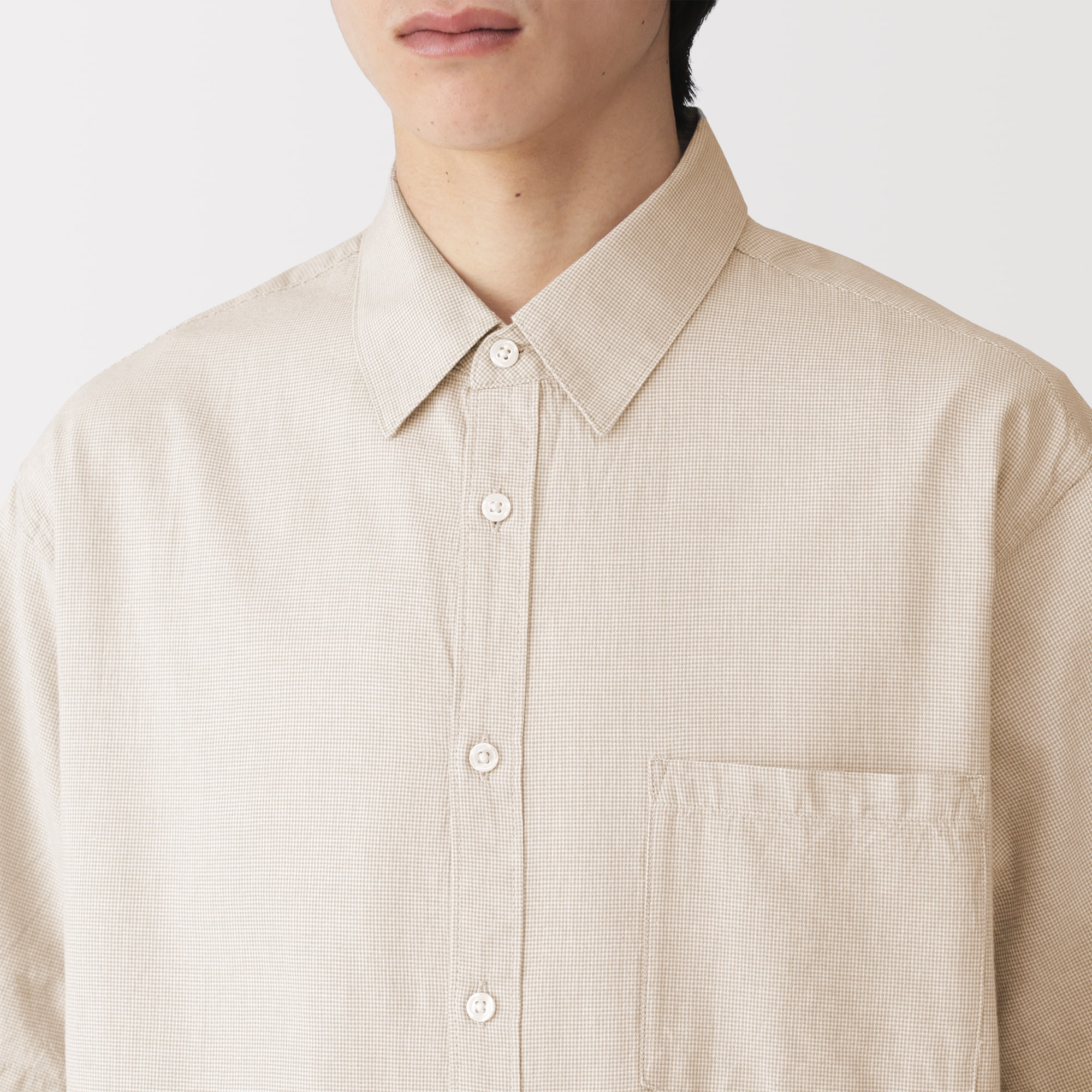 美品 NEIGHBORHOOD シュランケンヘッド 半袖シャツ M ベージュ 紳士 マドラスチェック半袖シャツ | 無印良品
