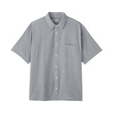 紳士　マドラスチェック半袖シャツ