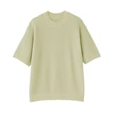 紳士　和紙混半袖クルーネックセーター