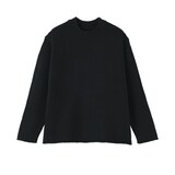 婦人　コットン混ブークレクルーネックセーター