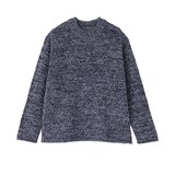 婦人　コットン混ブークレクルーネックセーター