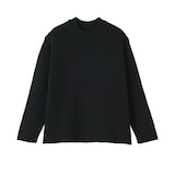 婦人　コットン混ブークレクルーネックセーター