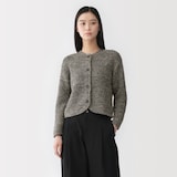 婦人　コットン混ブークレニットジャケット