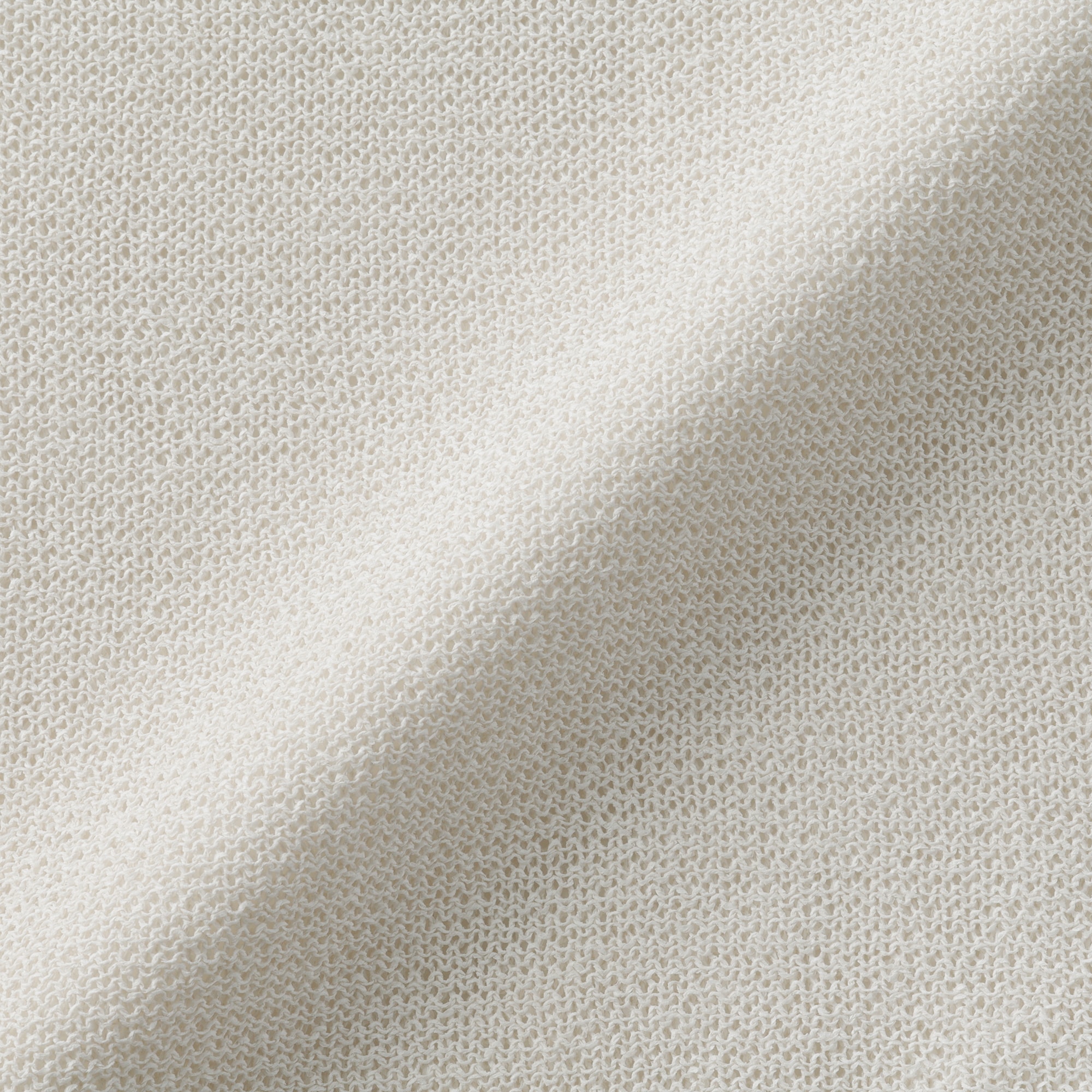 婦人　和紙混長袖クルーネックセーター