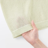 婦人　和紙混長袖クルーネックセーター