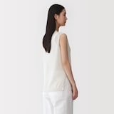 婦人　和紙混スリーブレスセーター