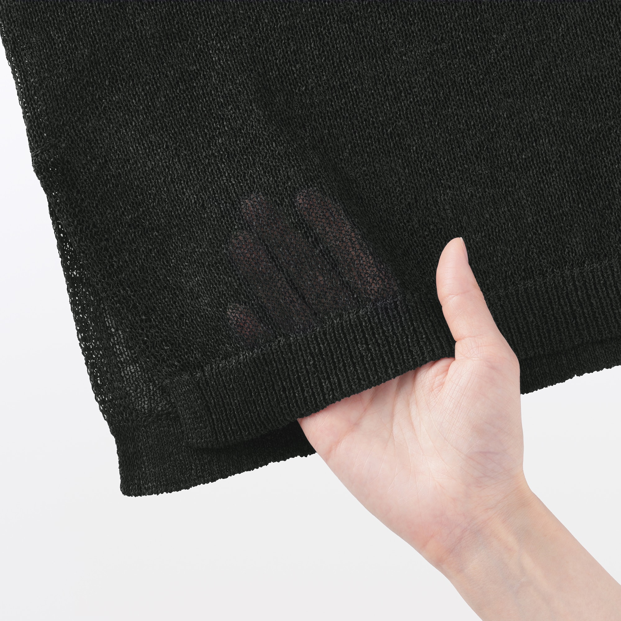 婦人　和紙混スリーブレスセーター