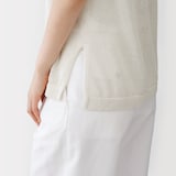 婦人　和紙混スリーブレスセーター