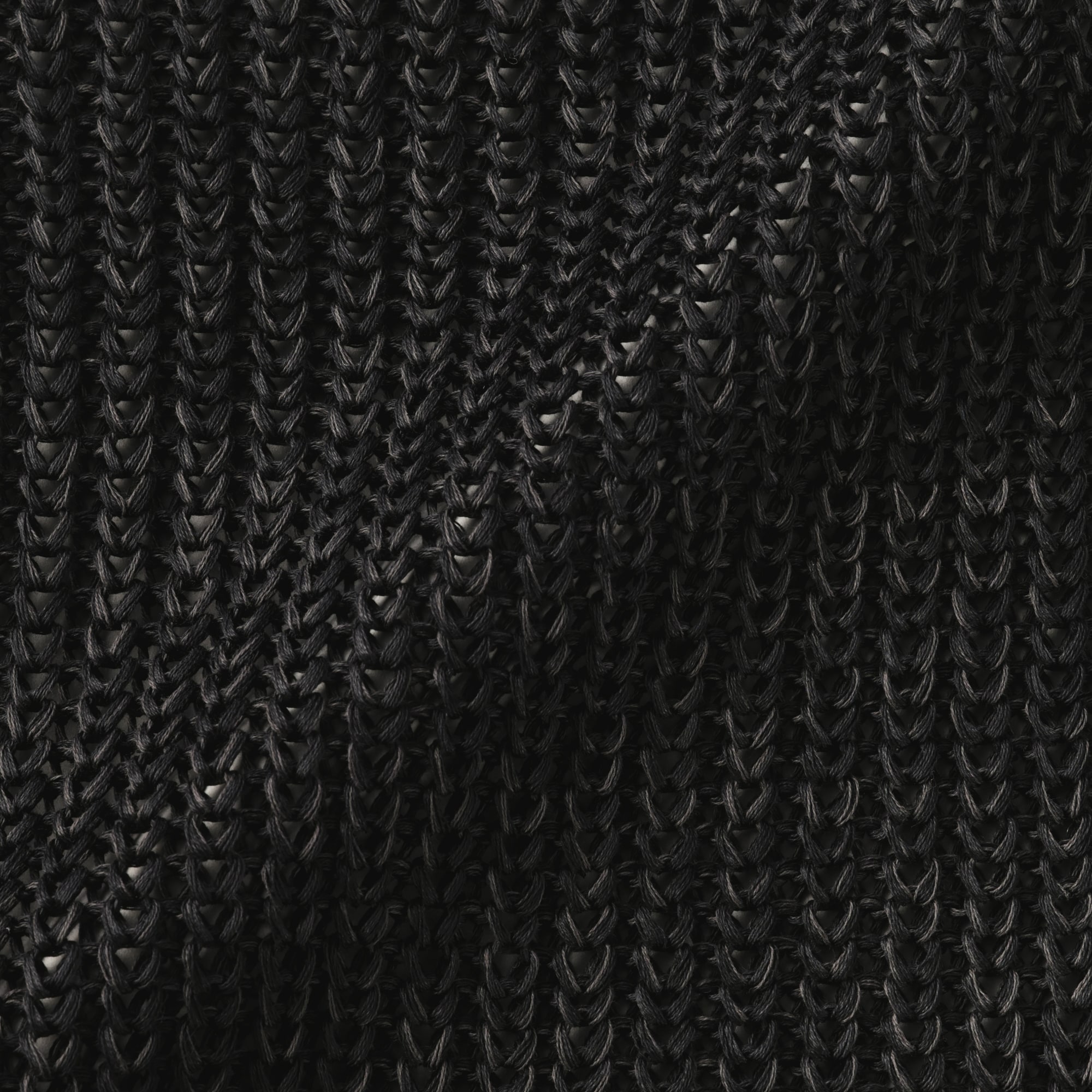 紳士　強撚コットンローゲージ長袖セーター