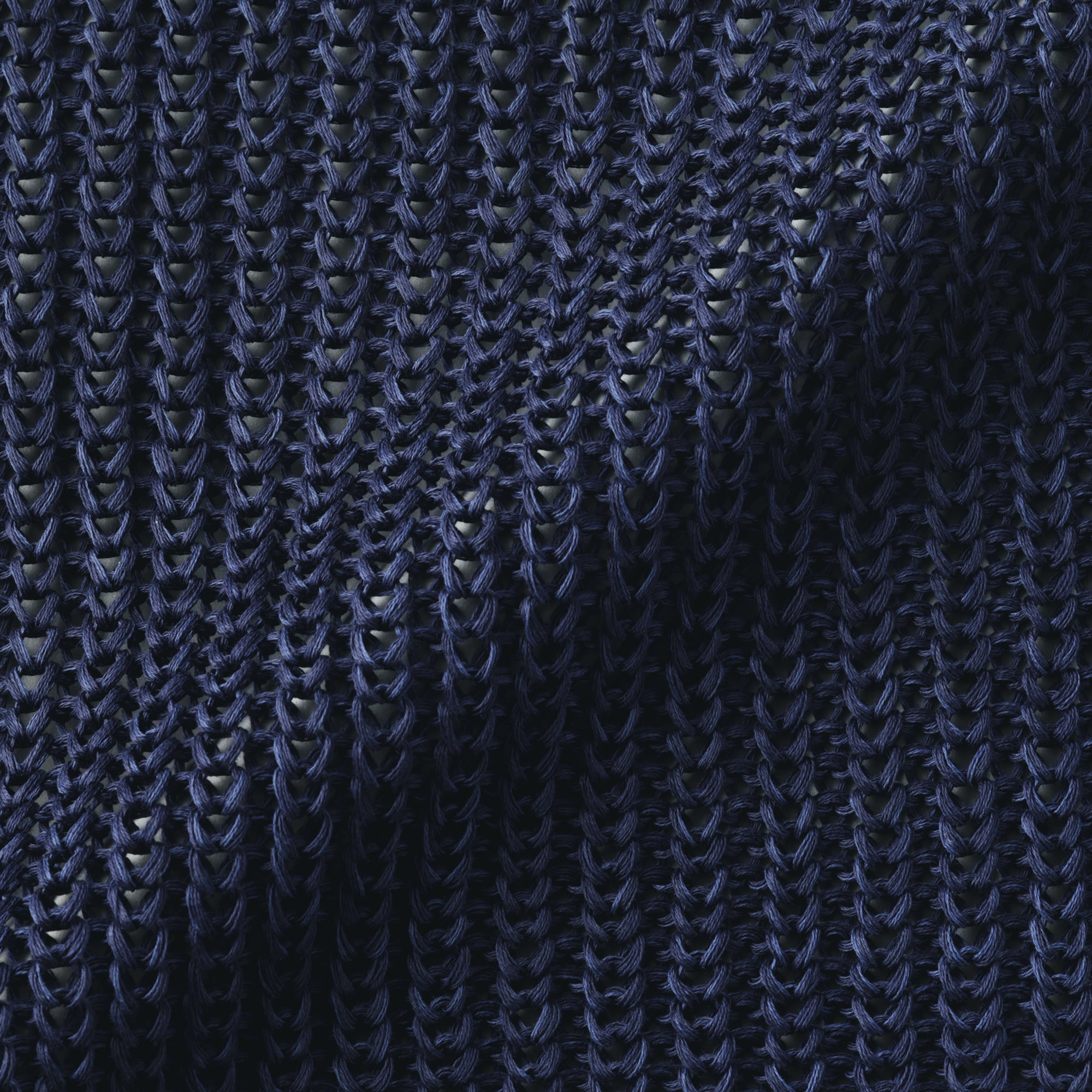 紳士　強撚コットンローゲージ長袖セーター