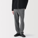 紳士　コットンミラノリブニットイージーパンツ