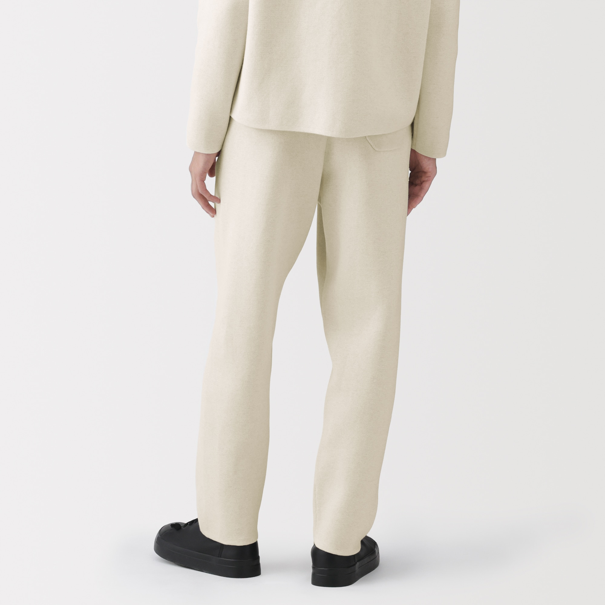 紳士 コットンミラノリブニットイージーパンツ | 無印良品