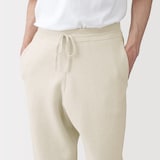 紳士　コットンミラノリブニットイージーパンツ