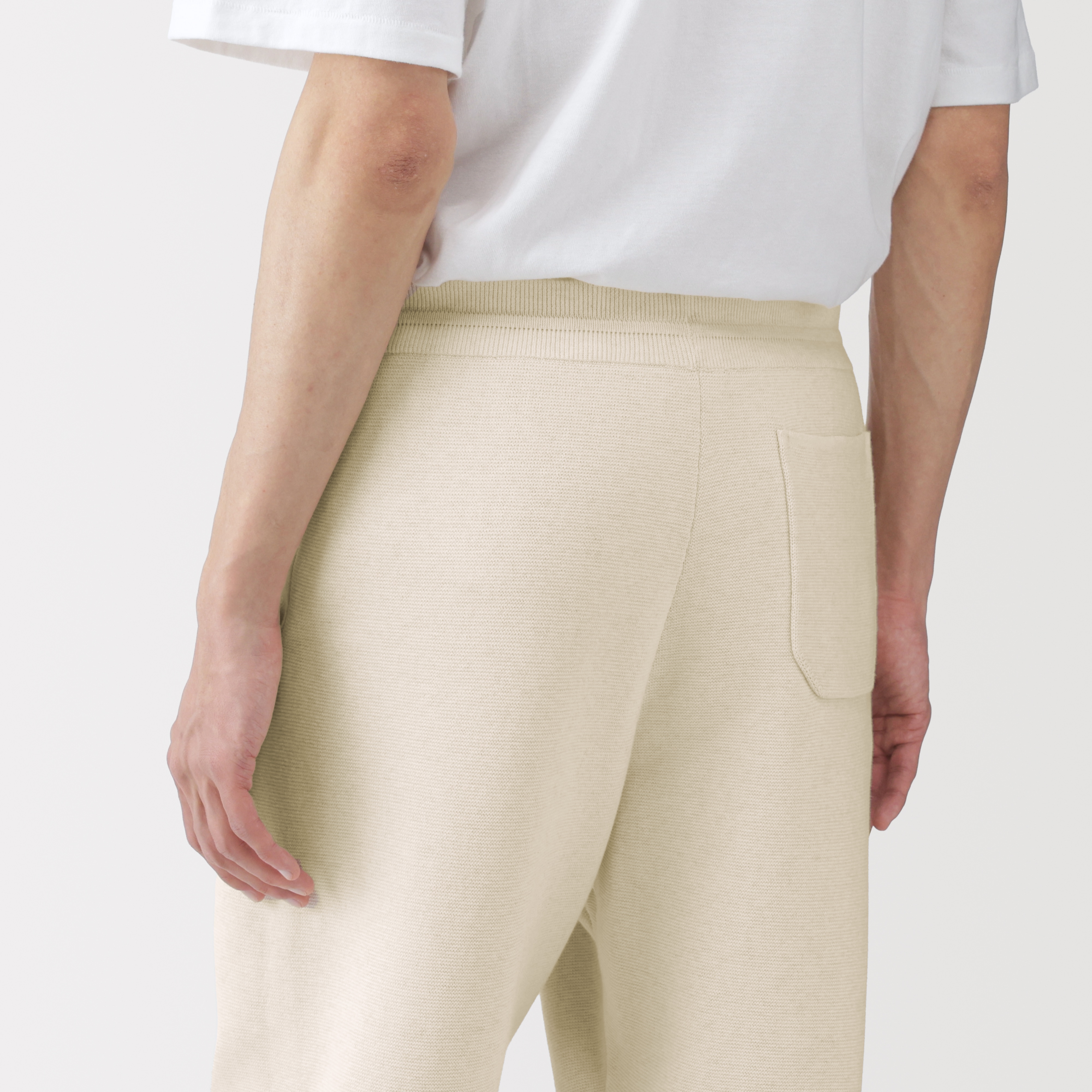 紳士 コットンミラノリブニットイージーパンツ | 無印良品