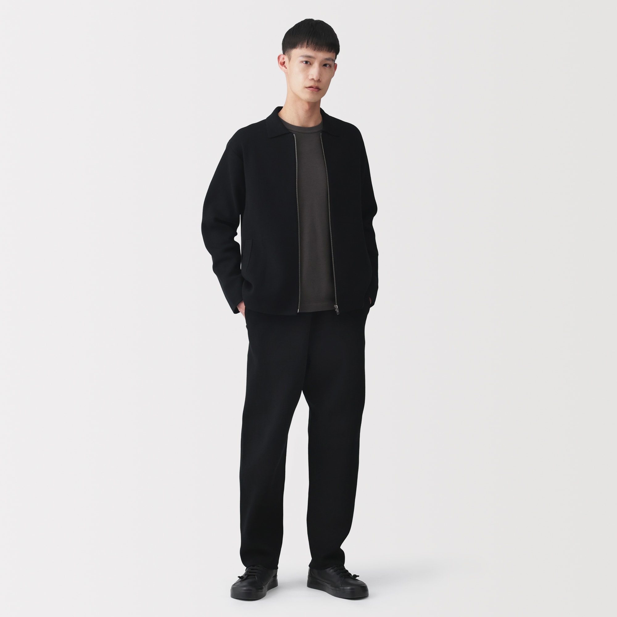 紳士 コットンミラノリブニットイージーパンツ | 無印良品