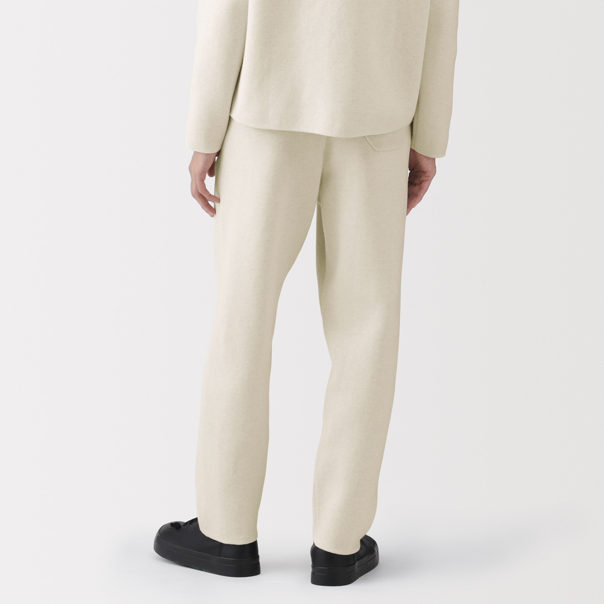 紳士 コットンミラノリブニットイージーパンツ | 無印良品