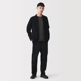 紳士　コットンミラノリブニットイージーパンツ