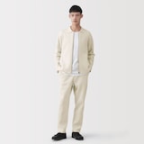 紳士　コットンミラノリブニットイージーパンツ