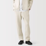 紳士　コットンミラノリブニットイージーパンツ