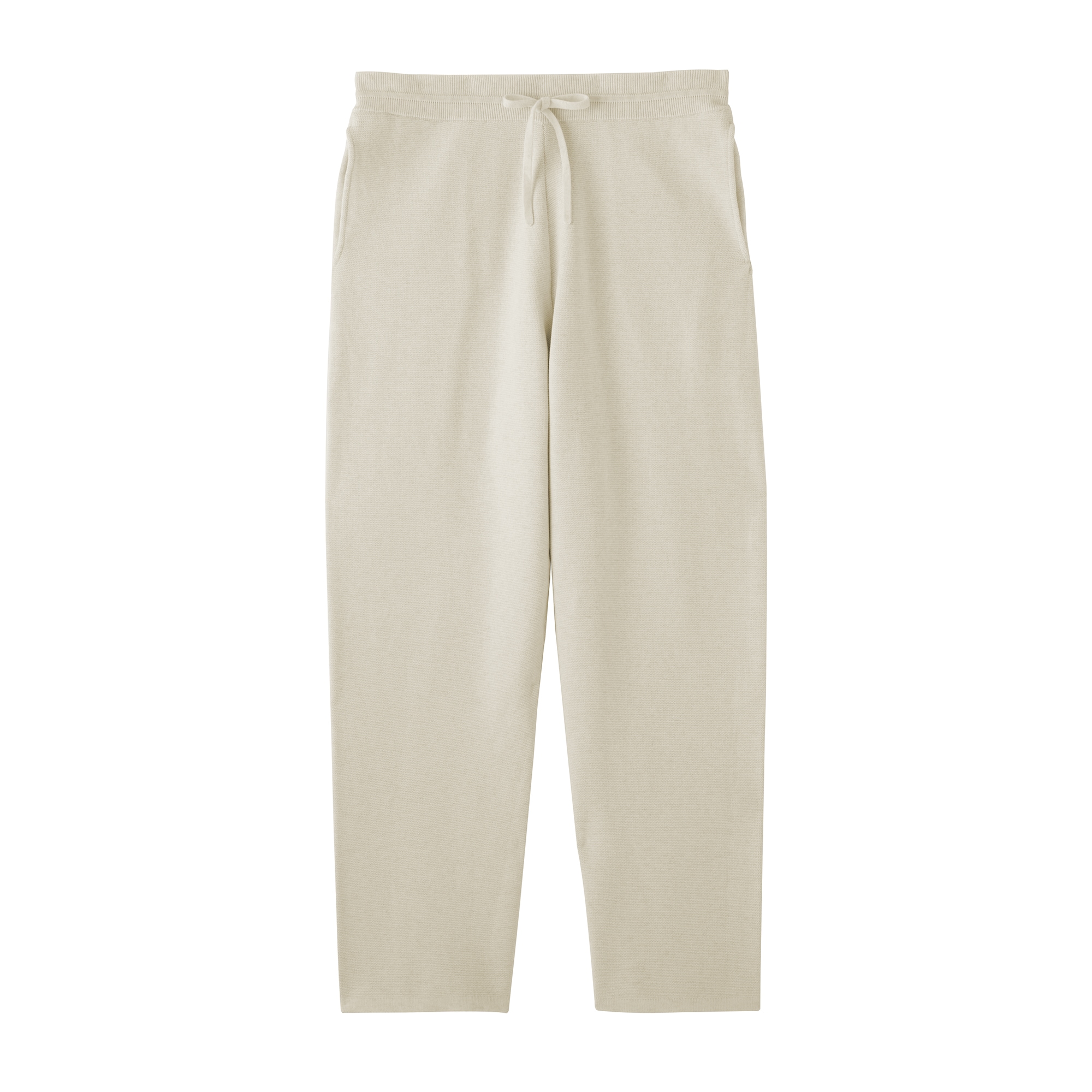 紳士　コットンミラノリブニットイージーパンツ