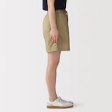 婦人　洗いざらし　ブロードショートパンツ