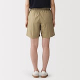 婦人　洗いざらし　ブロードショートパンツ