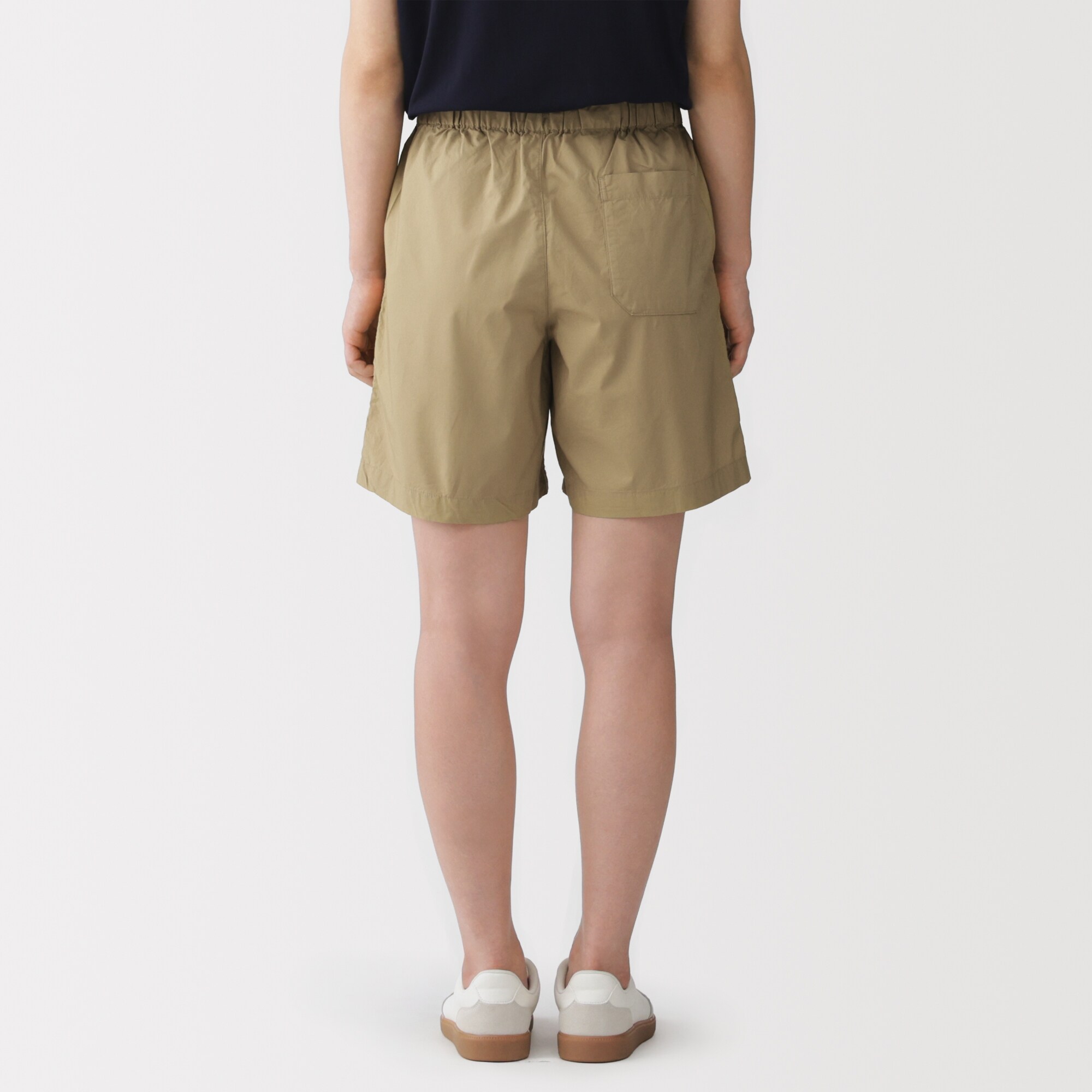 婦人　洗いざらし　ブロードショートパンツ