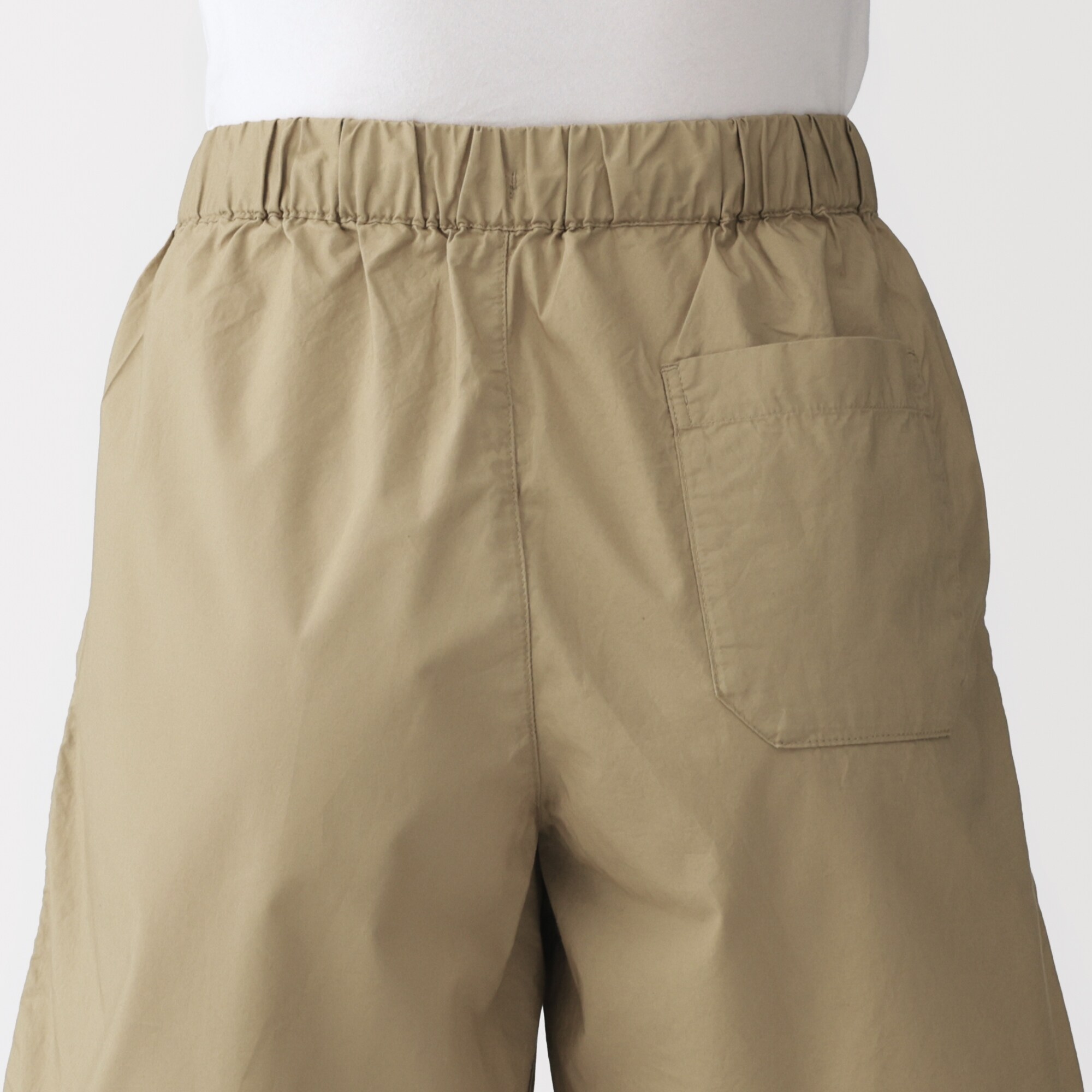 婦人　洗いざらし　ブロードショートパンツ