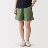 婦人　洗いざらし　ブロードショートパンツ