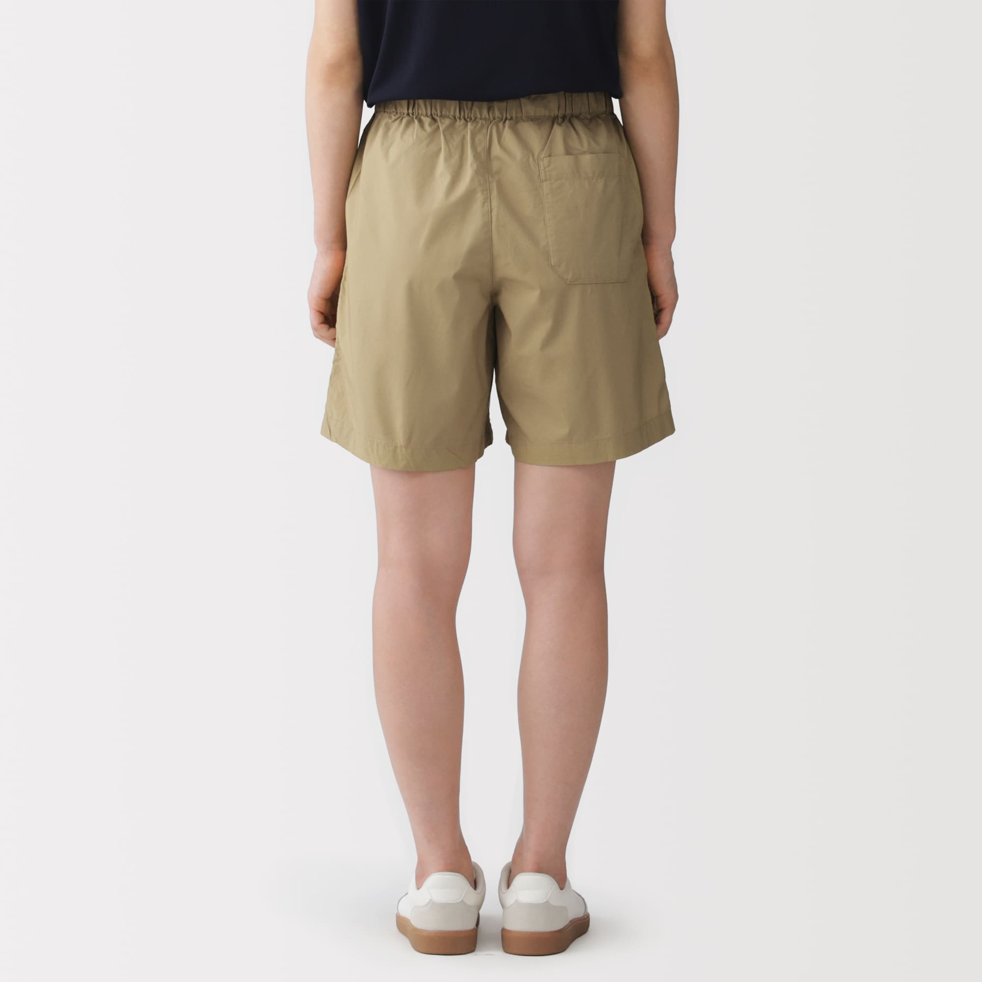 婦人　洗いざらし　ブロードショートパンツ