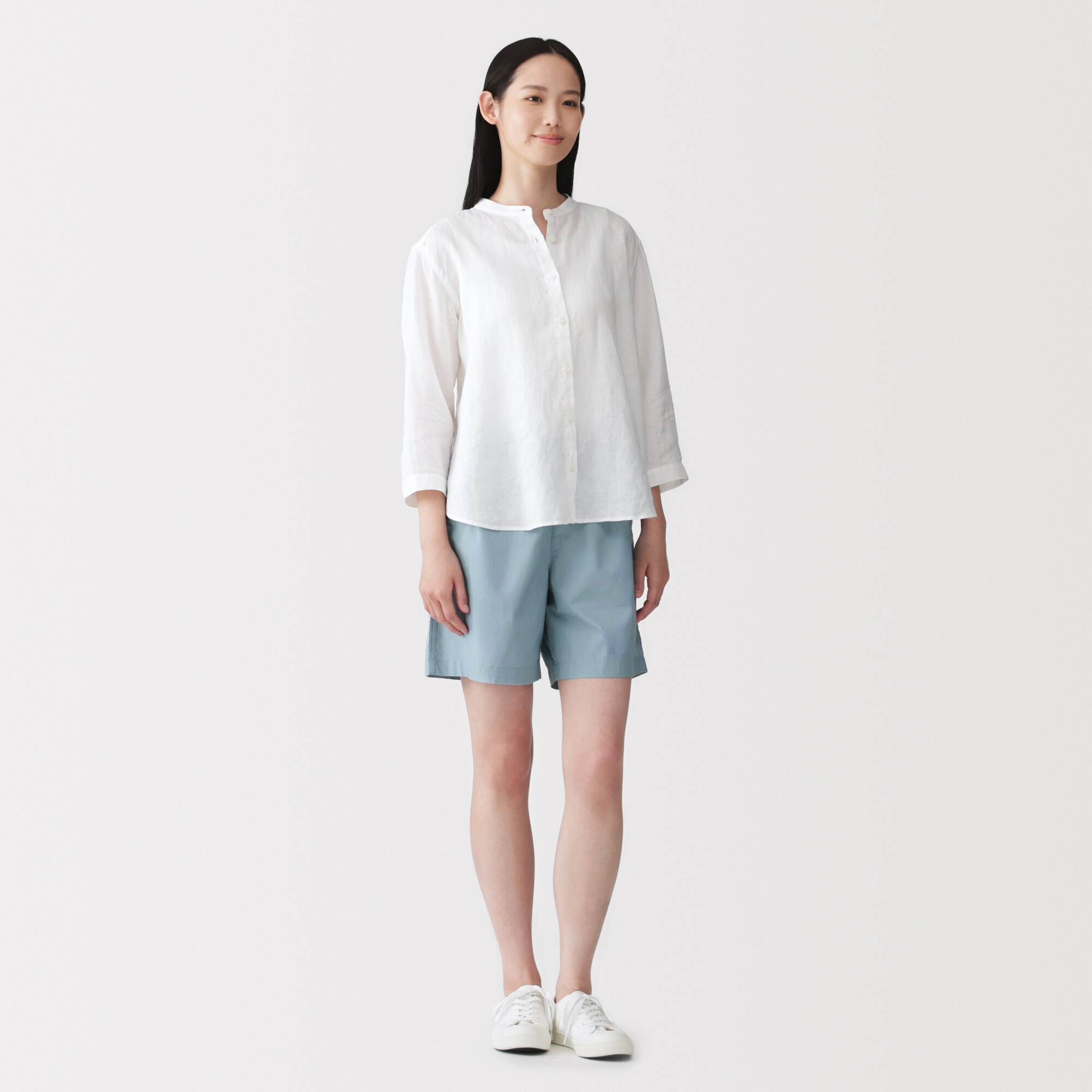 婦人 洗いざらし ブロードショートパンツ | 無印良品