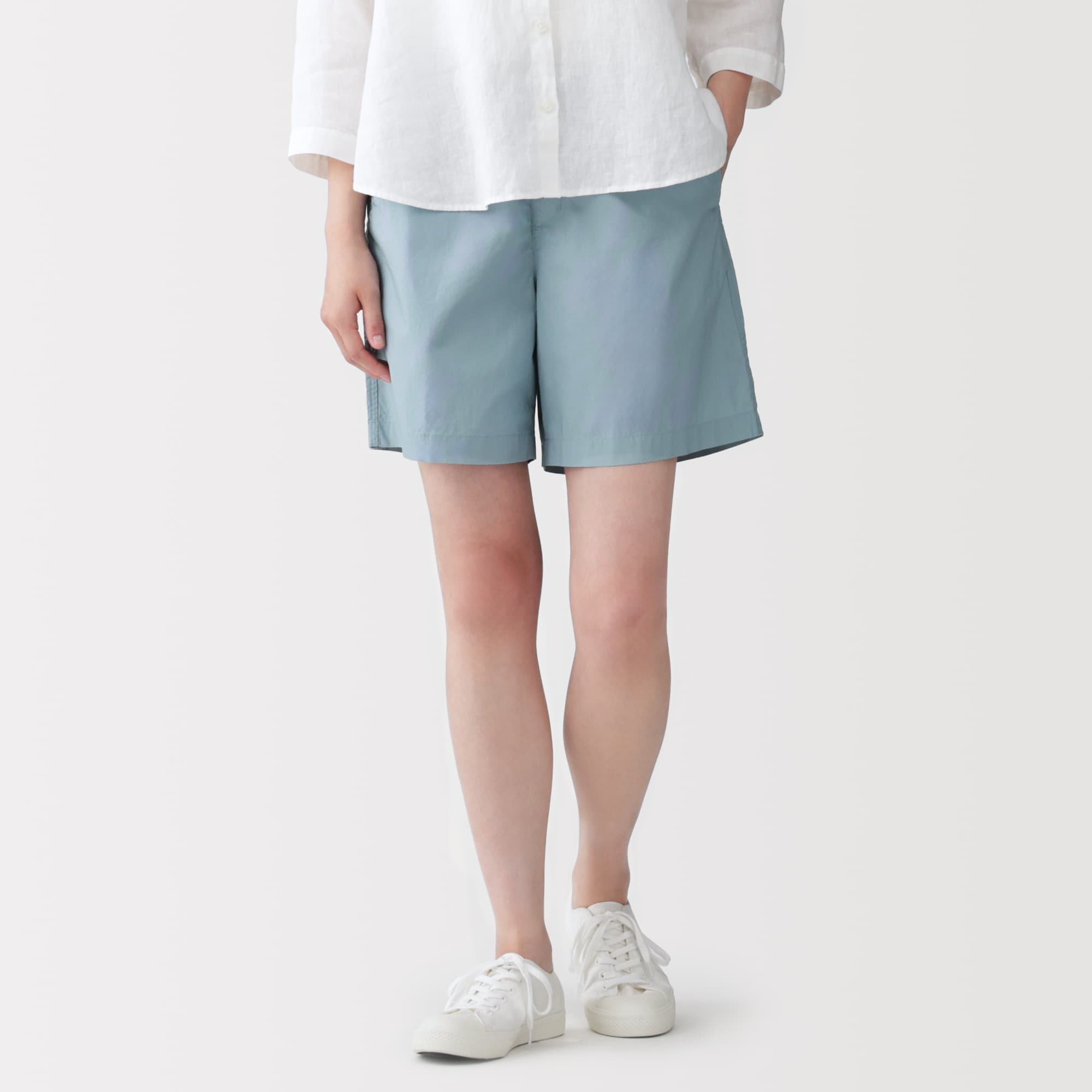 婦人 洗いざらし ブロードショートパンツ | 無印良品