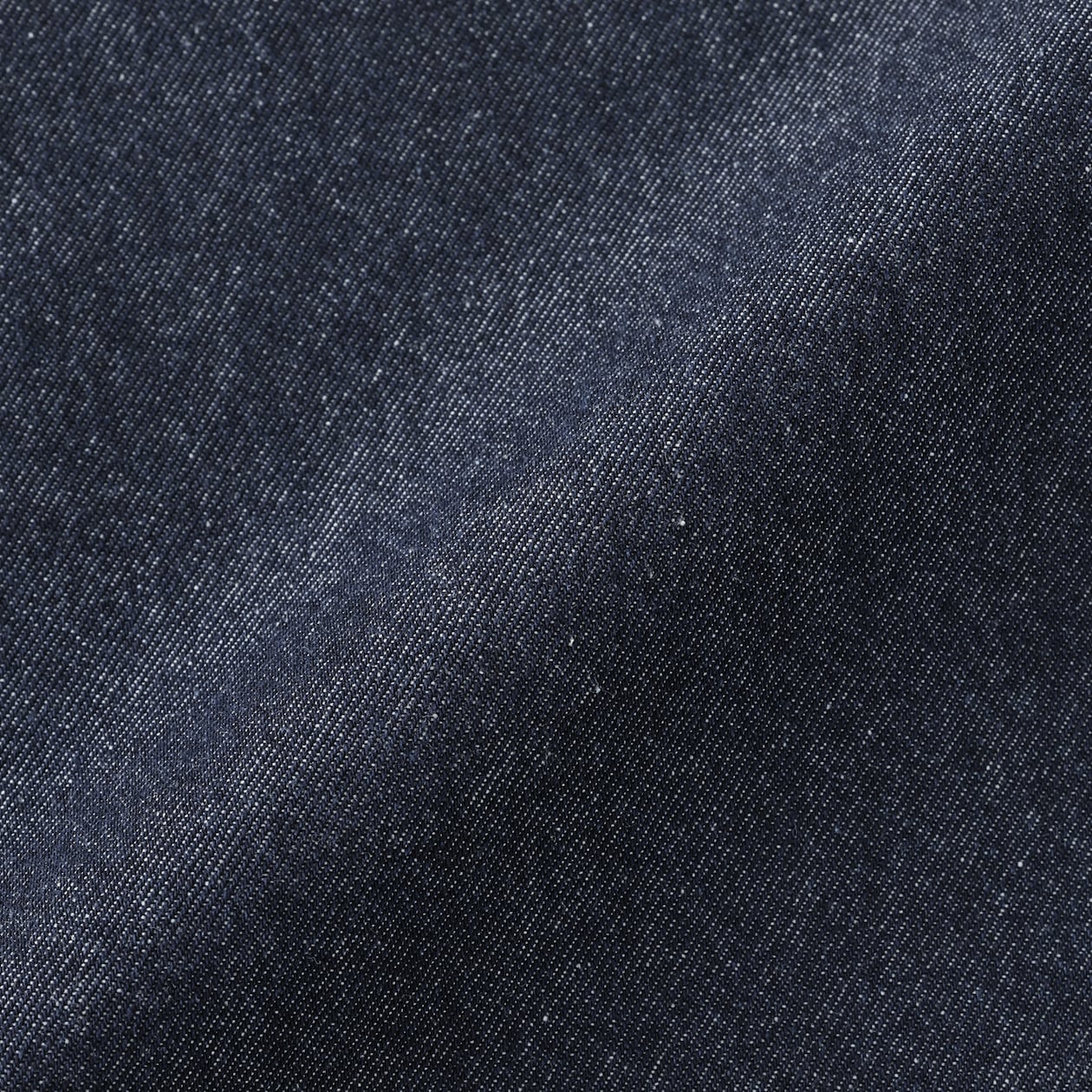 婦人　洗いざらし　デニムイージーテーパードパンツ