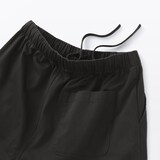 婦人　洗いざらし　コットンイージーテーパードパンツ