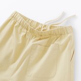 婦人　洗いざらし　コットンイージーテーパードパンツ