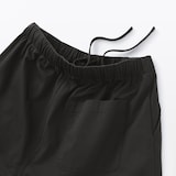 婦人　洗いざらし　コットンイージーテーパードパンツ