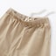 婦人　洗いざらし　コットンイージーテーパードパンツ