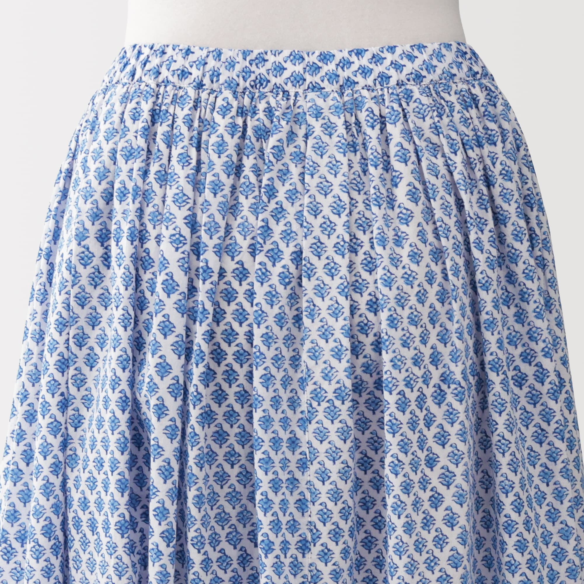 婦人 ブロックプリント ギャザースカート | 無印良品
