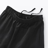 婦人　リネン　洗いざらしイージーワイドパンツ